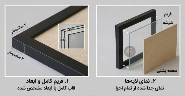 ست 6 عددی قاب عکس با ایده چیدمان - Image 2